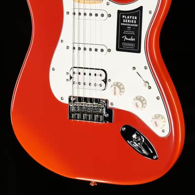 Fender Limited Edition Player Stratocaster HSS Maple Fingerboard Fiesta Red with Matching Headstock (355) image 1