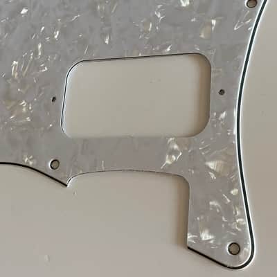 New 4 Ply White Pearl Fits Fender Double Fat HH Stratocaster Humbucker Guitar Pickguard image 5