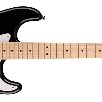 SQUIER - Squier Sonic Stratocaster  Maple Fingerboard  White Pickguard  Black - 0373152506 image 1