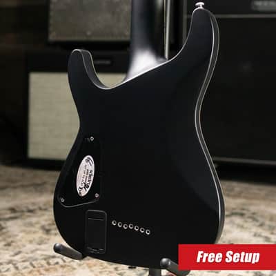 Schecter Damien Platinum-7 7-String Electric Guitar - Satin Black image 2