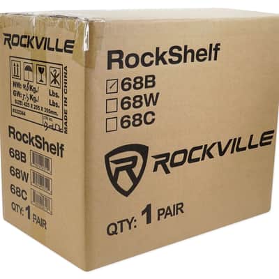 Pair Rockville RockShelf 68B 400w Black 6.5" Home Theater Bookshelf Speakers/8 Ohm image 7
