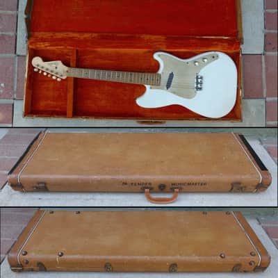 VINTAGE 1956 FENDER MUSICMASTER W/ CASE PRE-CBS MUSIC MASTER 1957 REFIN image 10