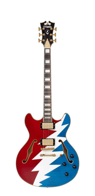 D'Angelico Limited Edition Premier Grateful Dead DC Semi-Hollow Electric Guitar image 1