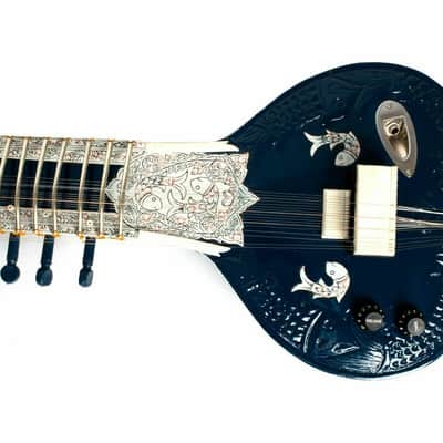 Naad Indian Musical String Instrument  Electric Travel Sitar With Bag, Mizrab image 5