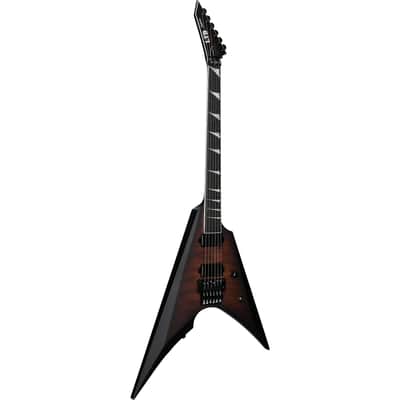 ESP LTD Arrow-1000QM Electric Guitar, Dark Brown Sunburst image 2