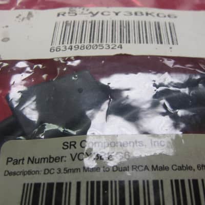 SR Components 6ft 3.5mm Stereo Male to Dual RCA Male Cable image 4