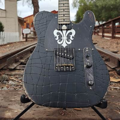 2015 Palir Gator | Hand-Carved Gator Top | Black Nitro | Boutique USA Tele Style image 9