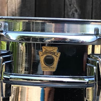 Ludwig No. 400 Supraphonic 5x14" 10-Lug Aluminum Snare Drum with Keystone Badge 1963 - 1969 - Chrome-Plated image 5