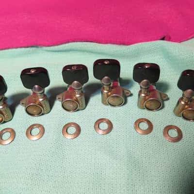 RARE vintage 1963 Grover Pat Pend nickel tuners for Gibson Les Paul es 335 175 sg flying v 330 image 4