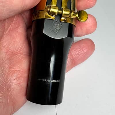 Meyer New York USA 5 LARGE Chamber Baritone Sax Mouthpiece 1960/70s - Hard Rubber image 3