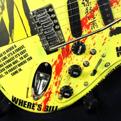 Custom Painted and Upgraded Fender Squier Strat CXS Series Custom  Aged and Worn With Graphics And Matching Headstock image 10