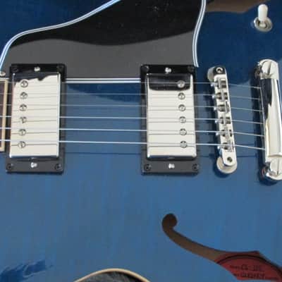 2004 Gibson ES-335 Dot Neck Beale Street Blue Figured/Flametop Excellent Plus Condition image 6