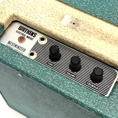 1963 Watkins Westminster 14w Vintage WEM Tube Amplifier - Rare 2 x EL84, 10" ELAC Model with Cover! image 3
