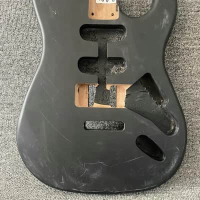 HSS Black DIY Project Basswood Guitar Body image 2