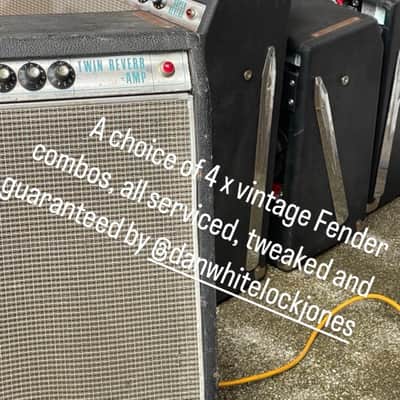 1968 Fender Twin Reverb AB763 Silverface Drip Edge – Ex Now Hire Birmingham Touring Backline – DWJ Serviced image 21