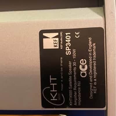 KEF KEF KHT9000 ACE (5 SP3401 satellite/center speakers with SP3413 stands) 2000's - silver PLUS Denon AVR-3200 Mixer image 4