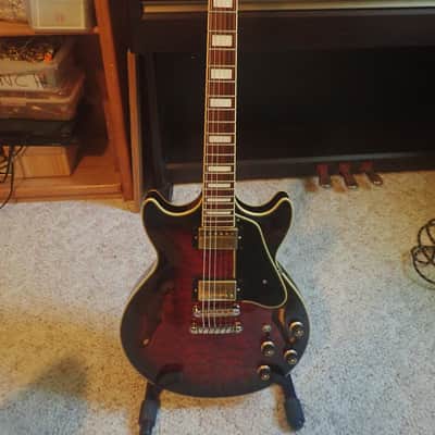 Ibanez AM93-TRS-12-01 2010s - Transparent Red image 1