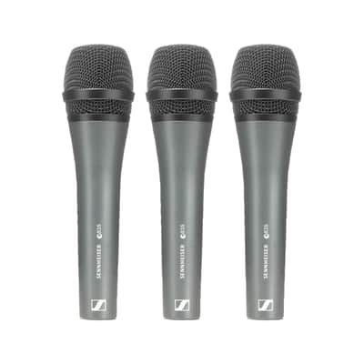 Sennheiser 3-PACK-E-835 Handheld Microphone Set - Open Box Mint image 1