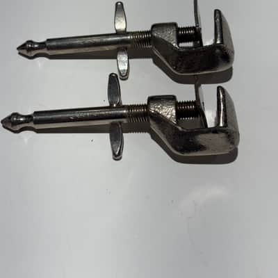 WFL Clip on bass drum spurs Early 1900’s - Nickel image 5