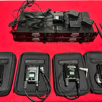 Line 6 XD-V75 Digital wireless Bodypack systems (4) w/ Receivers & Antennas image 1