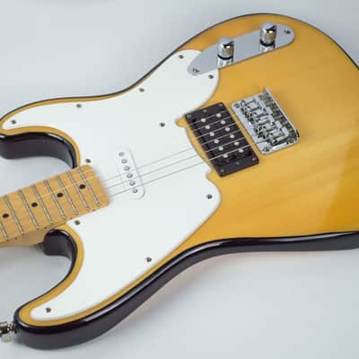 ONE of a KIND! Squier '51 Stratocaster/Telecaster/Precision Hybrid, Blonde/Black sides +CASE image 6