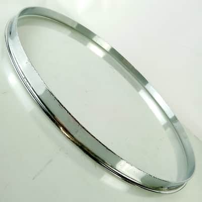 Slingerland 15" Single-Flange Snare/Tom Drum Batter Rim/Hoop Chrome-Brass Parade image 4