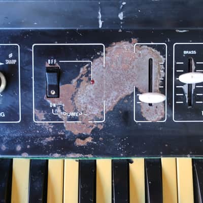 Vintage 1970s Univox Multivox Mx202 String & Bass Synthesizer Analog String Organ Instant Rock Goth Machine String Ensemble Led Zeppelin Cure WOW VIDEO image 4