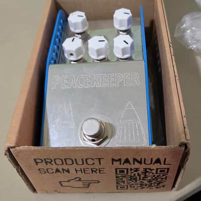 ThorpyFX Peacekeeper V2 Low-Gain Overdrive 2024 - Silver/Blue/White image 1