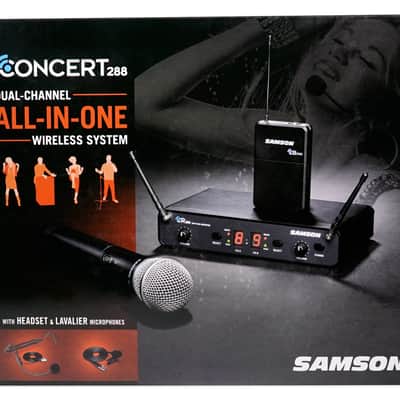Samson Concert 288 All-In-One UHF Beltpack Lavalier Headset Wireless Mic System image 11