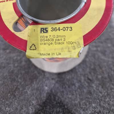 RS 7/0.2mm Equipment Wire Type 2 Orange And Black 100 Metres - Durable Insulation - Excellent image 6