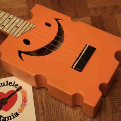 Cheezy Original Cheddar Cheese Model Solid Mahogany Soprano with Pearloid Fretboard #3292 - Free Shipping Worldwide! image 1