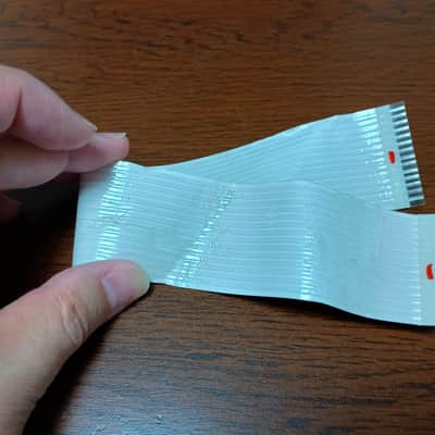 Roland αJUNO-2 LCD Ribbon Cable | Genuine Roland 14-wire FFC | Approx. 260 mm Length | Original Part (Not Listed on Syntaur)