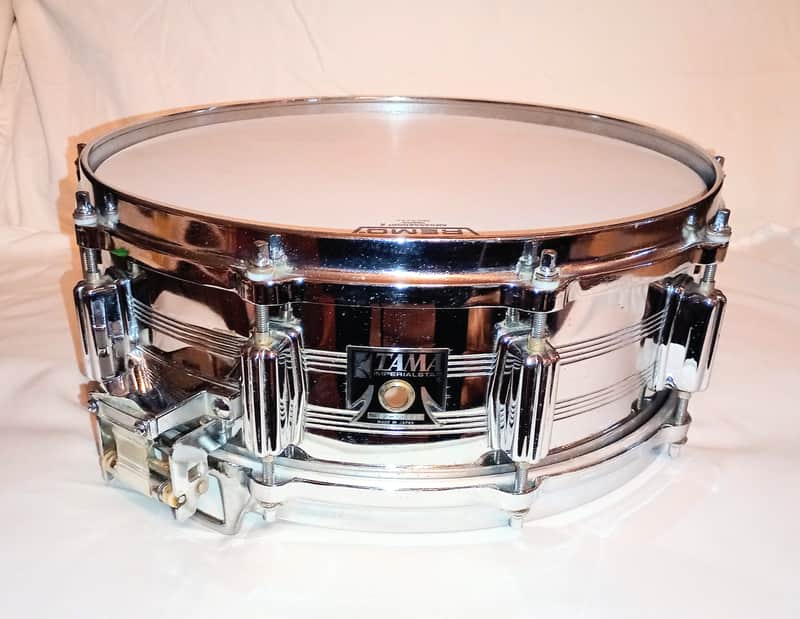 TAMA VINTAGE 1983 IMPERIALSTAR SNARE DRUM W/ ROLLER ACTION- FREE SHIP TO C-USA!FREE SHIP TO C-USA! - CHROME image 1