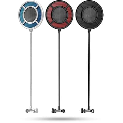 Professional Microphone Pop Filter Mask Shield For Any Other Microphone, Dual Layered Wind Pop Screen With A Flexible 360° Gooseneck Clip Stabilizing Arm image 3