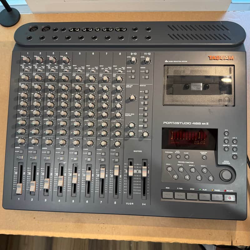 TASCAM Portastudio 488 MKII 8-Track Cassette Recorder 1990s - Gray image 1