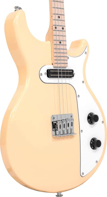 Gold Tone GME-4 4-String Solid Body Electric Mandolin, Cream image 1
