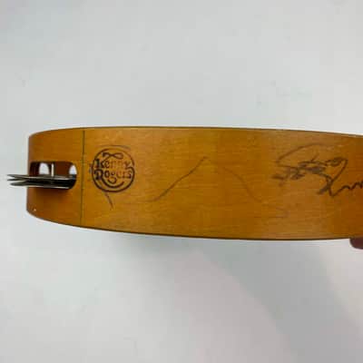 Kenny Rogers (Signature model ) - Tambourine Natural Wood Autographed Stage used! image 5