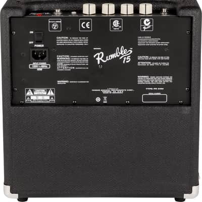 Fender Rumble 15 (V3) Black and Silver 120V image 2