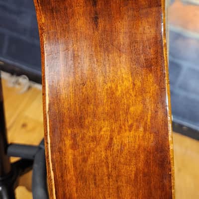 Very Early & Super Cool German Made 1850s-70’s Parlor Acoustic Natural w/ '30s Chipboard Case image 12