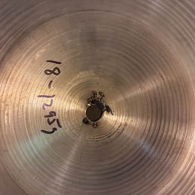 Restored Zildjian 18" A. Zildjian 1295g Hollow Logo Light Crash Cymbal 1978 - 1982 - Traditional image 3