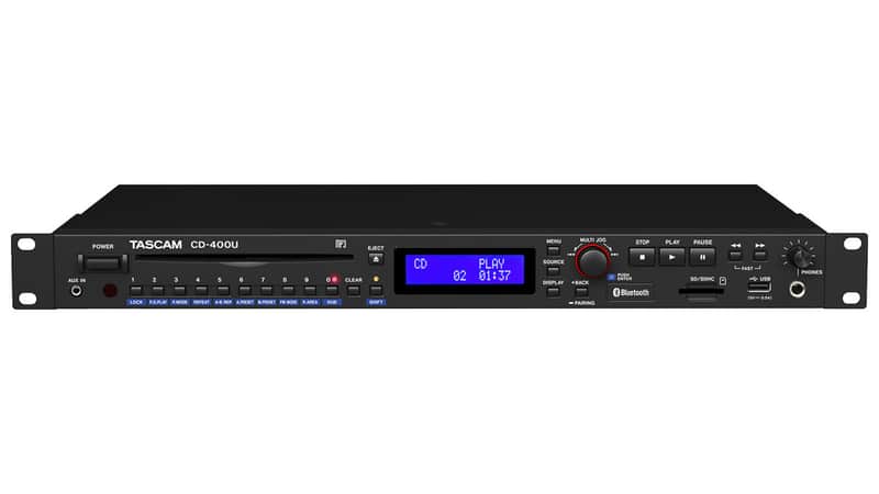 Tascam CD-400U CD/SD/USB Player w/ Bluetooth Receiver & FM/AM Tuner image 1