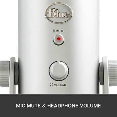Blue Microphones Yeti Multi-pattern USB Condenser Microphone - Silver image 2