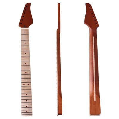 Maple Fingerboard 22 Frets Sapele Wood Guitar Neck image 3