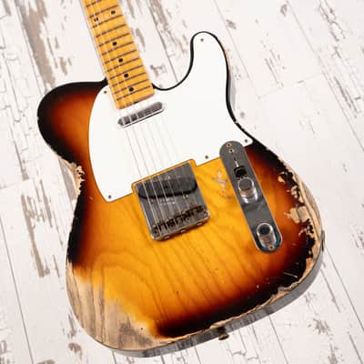 Fender Custom Shop LTD '58 Telecaster - Heavy Relic Faded Aged Chocolate 3-Tone Sunburst image 14