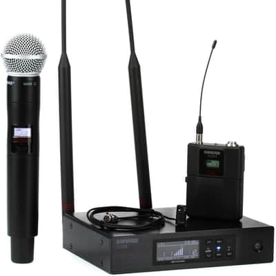 Shure QLXD124/85 Combo Wireless Handheld and Lavalier Microphone System - J50A Band image 1