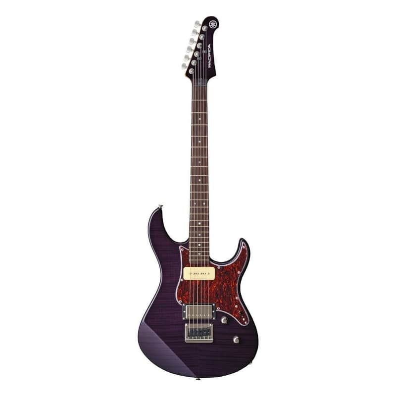 Yamaha Pacifica 6-String Right-Handed Electric Guitar with Solid Alder Body, Rosewood Fingerboard, Flamed Maple Top, and Maple Neck with Tinted Finish (Translucent Purple) image 1