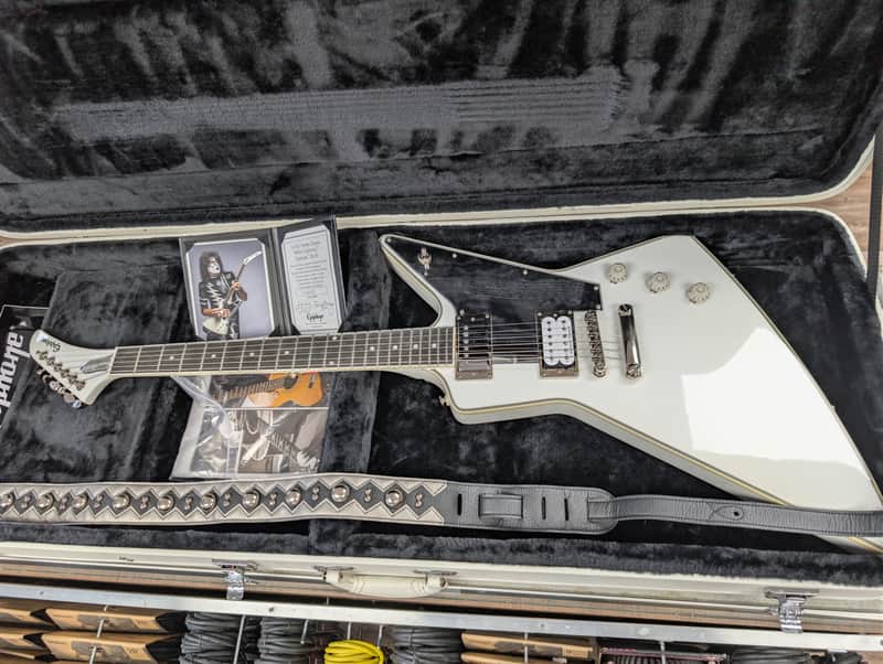 Epiphone Ed Tommy Thayer "white lighting" signature model image 1