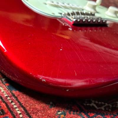 Fender Custom Shop '60 Relic Stratocaster 2006 Candy Apple Red with Matching Headstock image 9