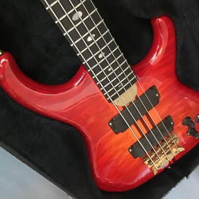 Alembic Elan 5 1991 - Cherry Burst-Wider Comfort Neck image 3