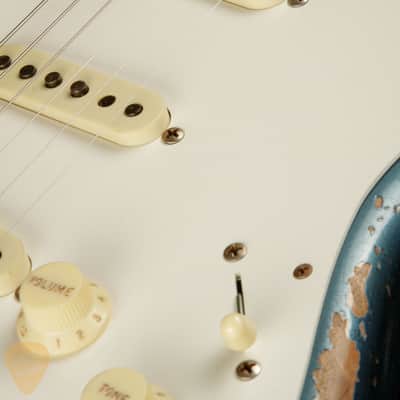 2024 - Fender Custom Shop Limited Edition Red Hot Stratocaster Super Heavy Relic - Super Faded Aged Lake Placid Blue image 22